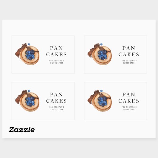 モダンスイーツパンケーキベーカリープロフェッショナル事業 長方形シール (シート)