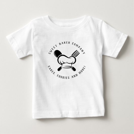 モダンスイートベーカリービジネス ベビーTシャツ (正面)