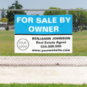 モダンスカイブルー実在エテート不動産仲介業者 横断幕 (インサイチュ)