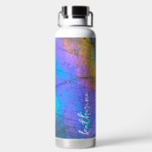 モダンスカラフルクリプト名 ウォーターボトル (背面)