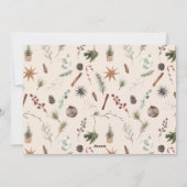 モダンスカンジボホニュートラルファミリー2枚メリー写真 シーズンカード (裏面)