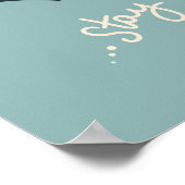 モダンスカンディのかわいい鳥たち ステイ マジカル  ベビーコーナー ポスター (角)