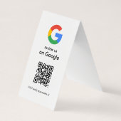 モダンスキャンでレビューするGoogle QRコードビジネスサイン 名刺 (裏面)