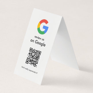 モダンスキャンでレビューするGoogle QRコードビジネスサイン 名刺