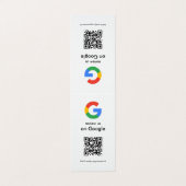 モダンスキャンでレビューするGoogle QRコードビジネスサイン 名刺 (外部フラット)