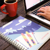 モダンスキー場パーソナライズされた ノートブック