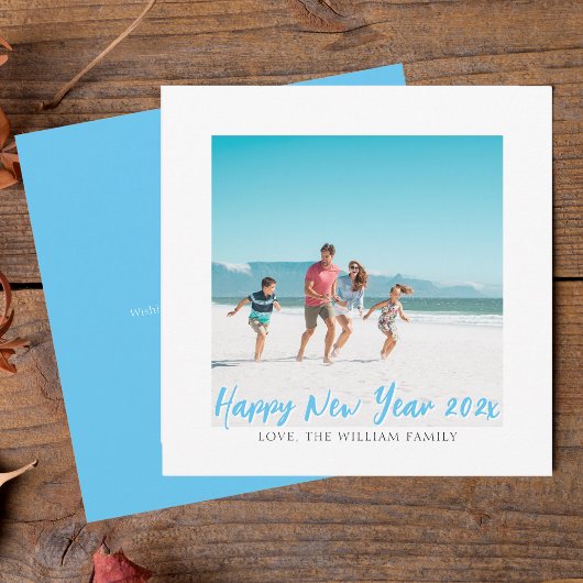 モダンスクエアフォト ハッピーニューイヤー シーズンカード