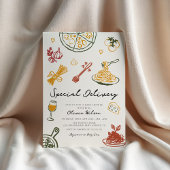 モダンスクライタリアンブル赤ちゃん 招待状