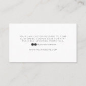 モダンスクリプエレガントトの注文 名刺 (裏面)