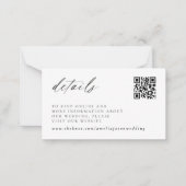 モダンスクリプエレガントトの結婚詳細・ノート・カード ノートカード (正面)