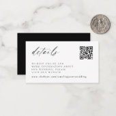 モダンスクリプエレガントトの結婚詳細・ノート・カード ノートカード (正面/裏面インサイチュ)