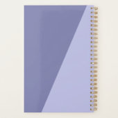 モダンスクリプエレガントトシンプルの紫色の年名 プランナー手帳 (裏面)