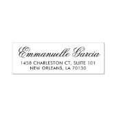 モダンスクリプエレガントト名ビジネス差出人住所 セルフインキングスタンプ (デザイン)