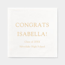 モダンスクリプエレガントト金ゴールドおめでとうの卒業