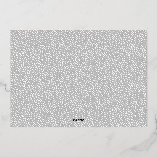 モダンスクリプエレガントトHappy New Year写真金ゴールド 箔シーズンカード (裏面)