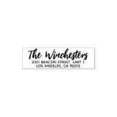 モダンスクリプカスタムトのファミリ名アドレス セルフインキングスタンプ (デザイン)