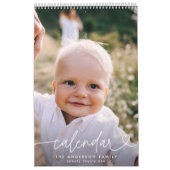 モダンスクリプガーリートタイポグラフィミニマル数々の写真 カレンダー (カバー)