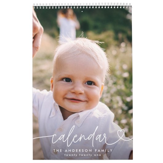 モダンスクリプガーリートタイポグラフィミニマル数々の写真 カレンダー (カバー)