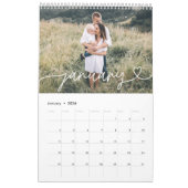 モダンスクリプガーリートタイポグラフィミニマル数々の写真 カレンダー (1月 2026)