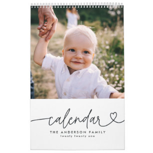 モダンスクリプガーリートタイポグラフィミニマル数々の写真 カレンダー