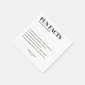 モダンスクリプトおもしろいのミニマル結婚リスト スタンダードカクテルナプキン (角)