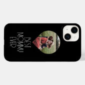 モダンスクリプトで「史上最高のママ」 Case-Mate iPhoneケース (裏面 (横))