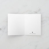 モダンスクリプトのおしゃれな結婚式サンクスカード サンキューカード (内部)
