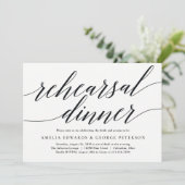 モダンスクリプトのリハーサルディナー招待状 招待状 (スタンド正面)