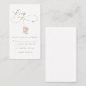 モダンスクリプトの出欠カード エンクロージャーカード (正面/裏面)