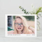 モダンスクリプトの卒業発表 招待状 (スタンド正面)