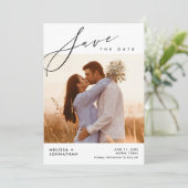 モダンスクリプトの結婚式 挙式・食事会 セーブザデート (スタンド正面)