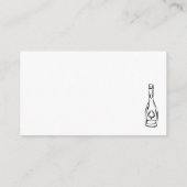 モダンスクリプトウェディングシャワー ストックザバーラッフル エンクロージャーカード (裏面)