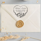 モダンスクリプトウェディング セルフインキングスタンプ