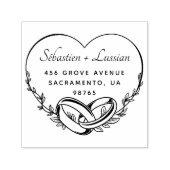 モダンスクリプトウェディング セルフインキングスタンプ (デザイン)