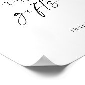 モダンスクリプトカード＆ギフトサイン ポスター (角)