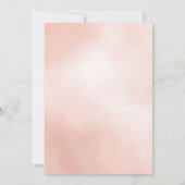 モダンスクリプトガーリーピンクのシックバチェロレッテ 案内状 (裏面)