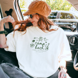 モダンスクリプトキャンプバチェラー・パーティー オーダーメイド Tシャツ