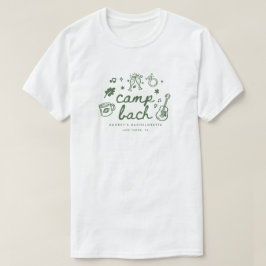 モダンスクリプトキャンプバチェラー・パーティー オーダーメイド Tシャツ
