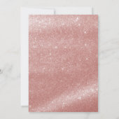モダンスクリプトグリッター スイート16 ローズゴールド 招待状 (裏面)