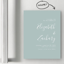 モダンスクリプトシーガラスグリーン・セーブ・ザ・デート