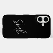 モダンスクリプトタイポグラフィーモノグラム Case-Mate iPhoneケース (裏面 (横))
