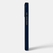 モダンスクリプトネイビーブルーミニマリスト Case-Mate iPhoneケース (裏面 / 左)