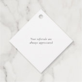 モダンスクリプトバラ金ゴールドスモールビジネスF フェイバータグ (裏面)