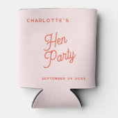 モダンスクリプトパーソナライズドヘンパーティ 缶クーラー (正面)