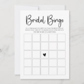 モダンスクリプトビンゴゲームカード 招待状 (正面)