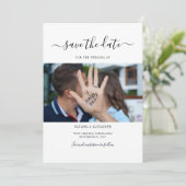 モダンスクリプトフォト セーブザデート (スタンド正面)