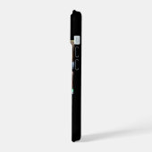 モダンスクリプトブラック3枚の写真 iPhone 15ケース (左側面)