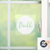 モダンスクリプトホワイトプル ビジネス窓用デカール ウィンドウサイン (ホーム)