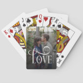 モダンスクリプトラブ オーダーメイド 婚約カップル 写真 トランプ (裏面)