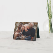 モダンスクリプトレタリング3枚写真 シーズンカード (正面)